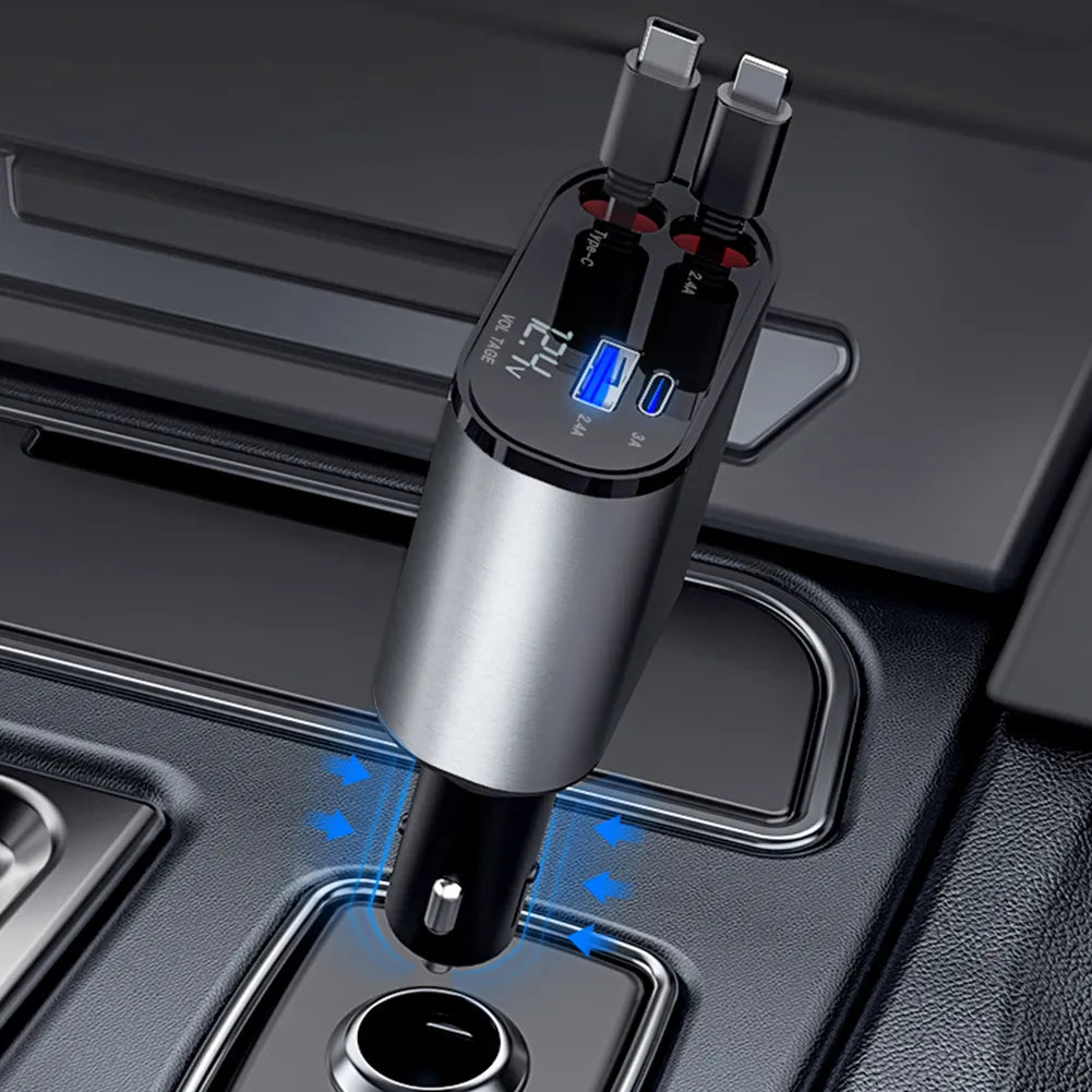 4-in-1 Stretchable Car Charger