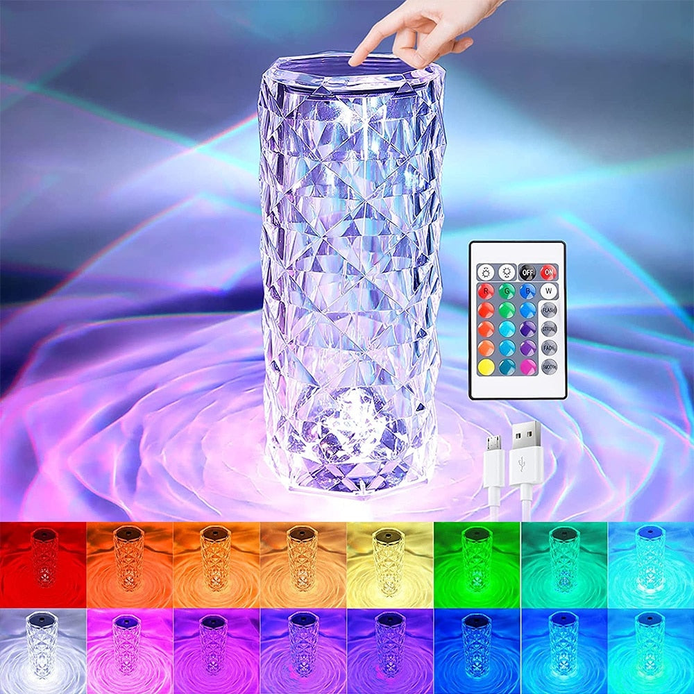 LED Diamond Crystal Lamp
