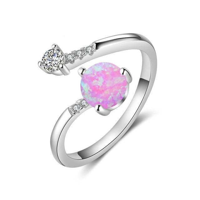 Rose Pink Opal Ring
